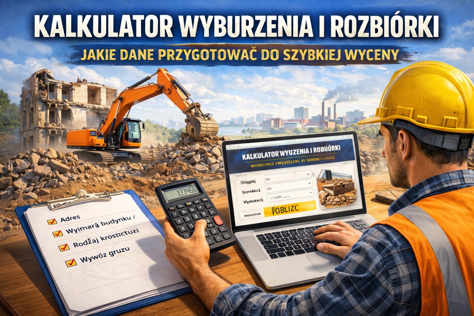 Kalkulator wyburzenia i rozbiórki: jakie dane przygotować do szybkiej wyceny