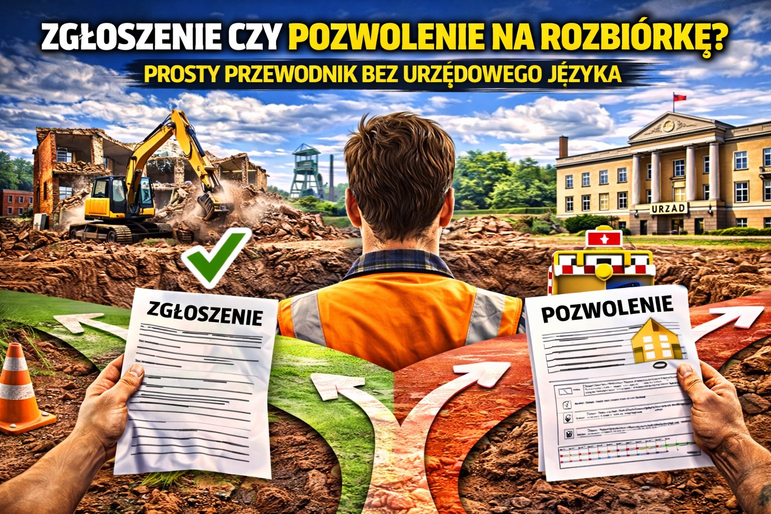 Zgłoszenie czy pozwolenie na rozbiórkę? Prosty przewodnik bez urzędowego języka