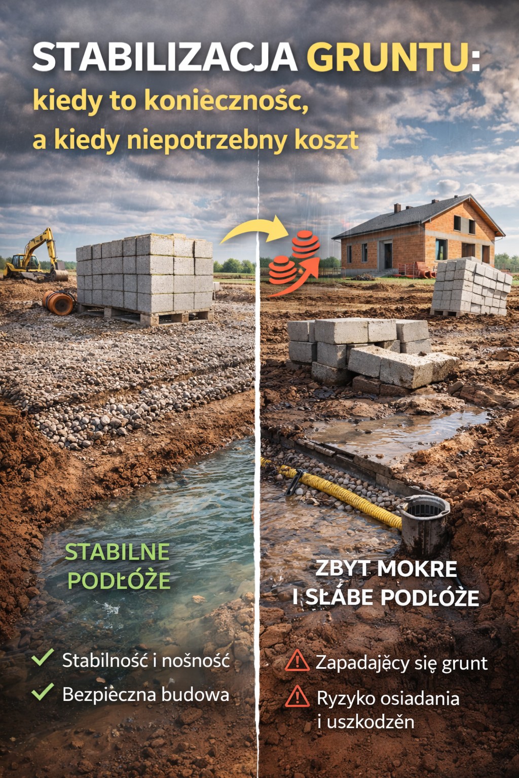Stabilizacja gruntu: kiedy to konieczność, a kiedy niepotrzebny koszt