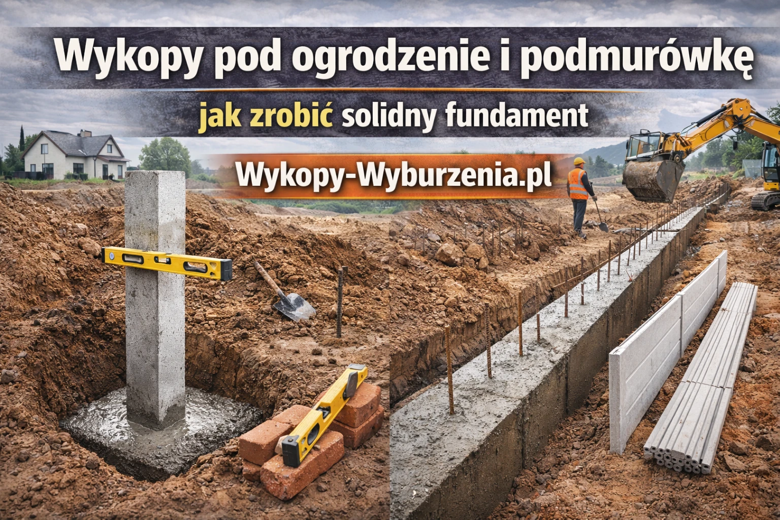 Wykopy pod ogrodzenie i fundamenty słupków: jak uniknąć krzywego płotu