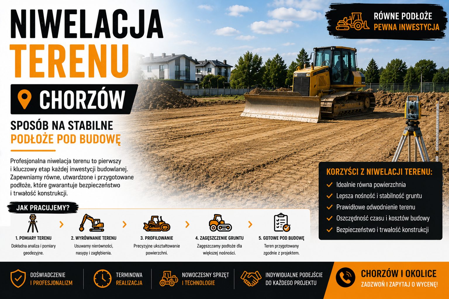 Niwelacja terenu Chorzów