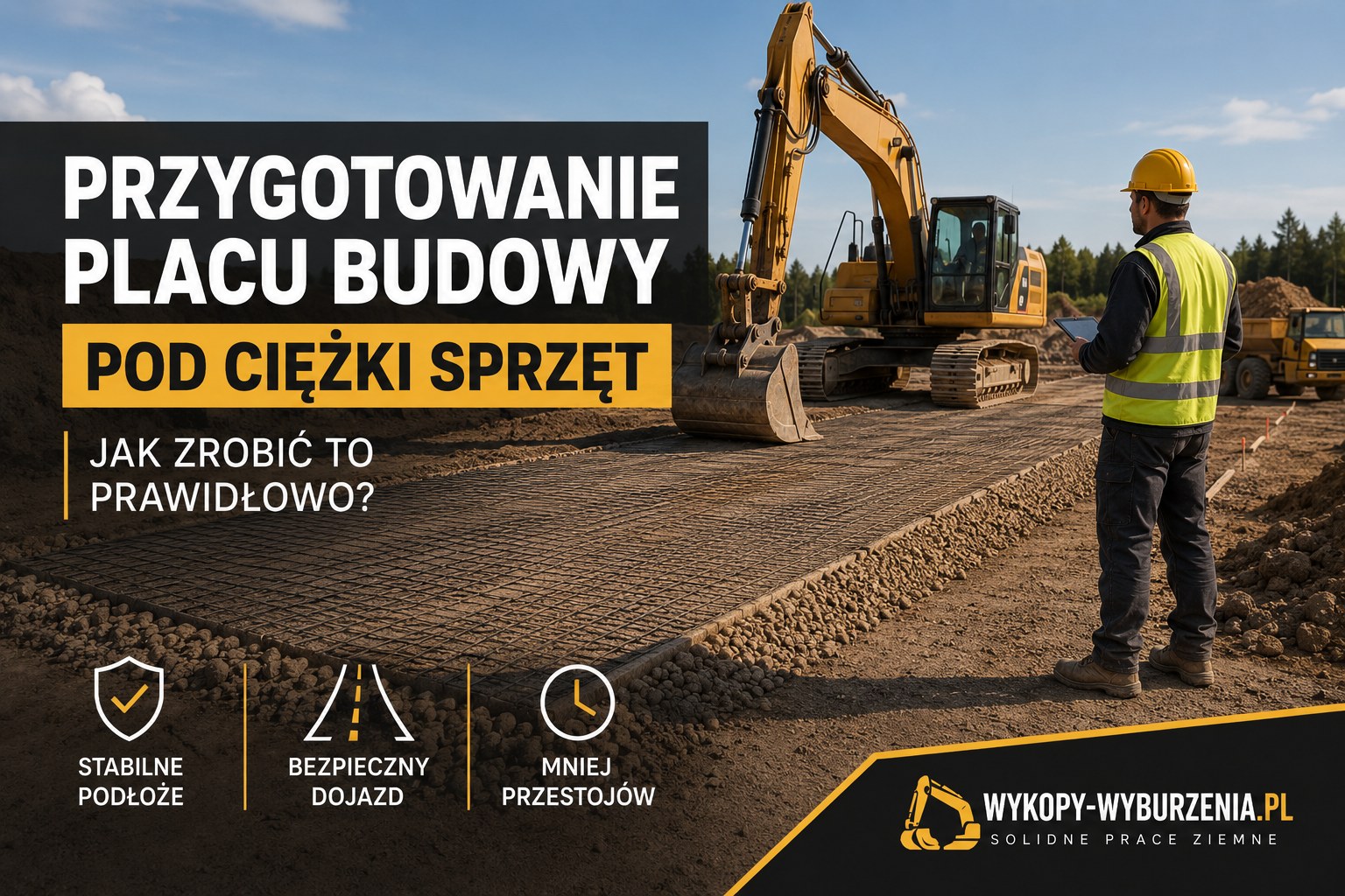 Jak przygotować plac budowy pod ciężki sprzęt?