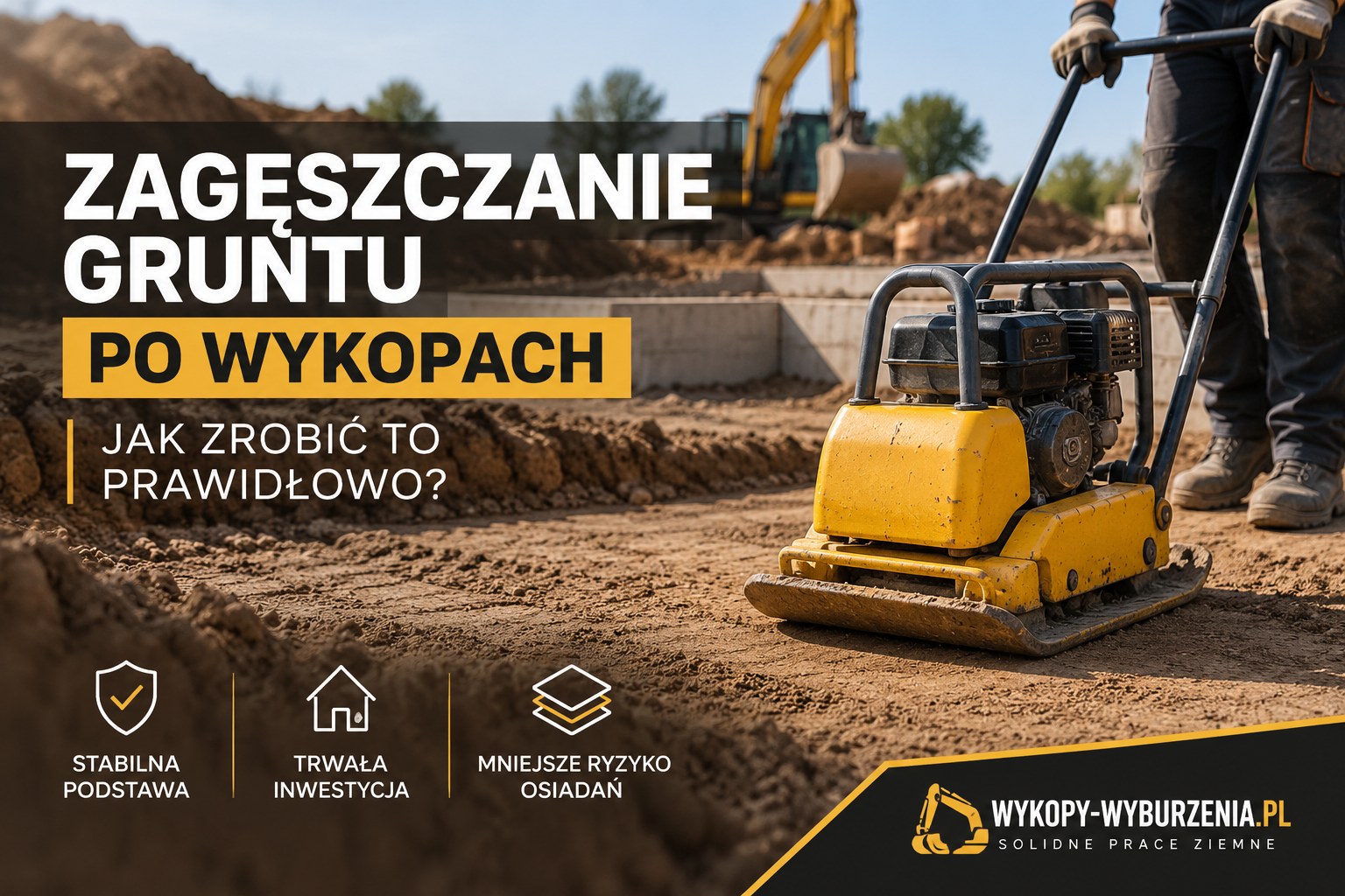 Zagęszczanie gruntu po wykopach | Jak zrobić to prawidłowo?