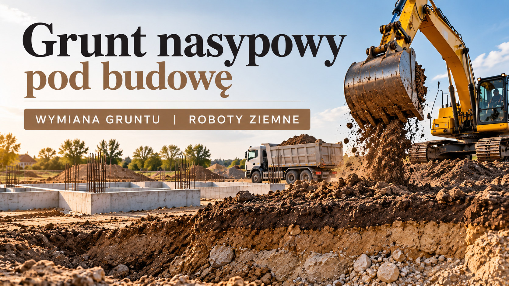Grunt nasypowy pod budowę | Wymiana gruntu i roboty ziemne